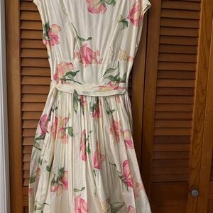 Liz Claiborne Yellow Maxi Sundress with Flutter Sleeves for Wedding Guest